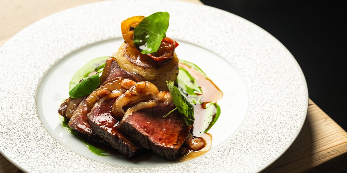 Beef | Nasturtium | Tomato